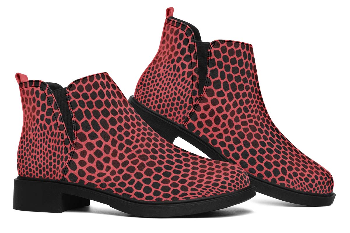 Pink Reptile Design Neat Vibe Boots