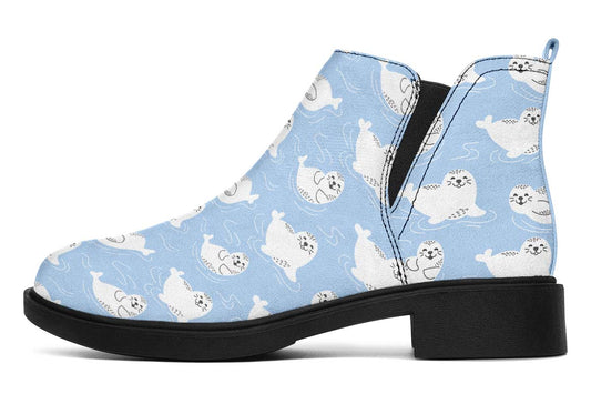 Seal Pattern Neat Vibe Boots