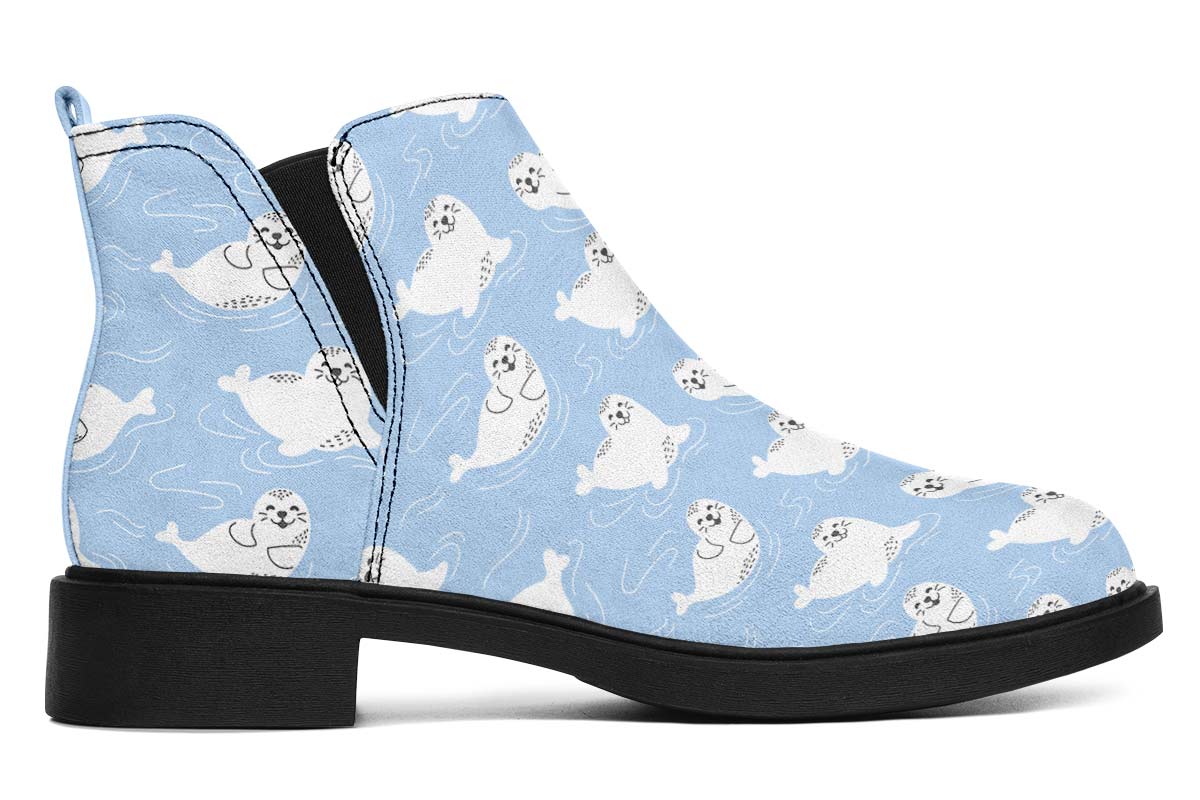 Seal Pattern Neat Vibe Boots