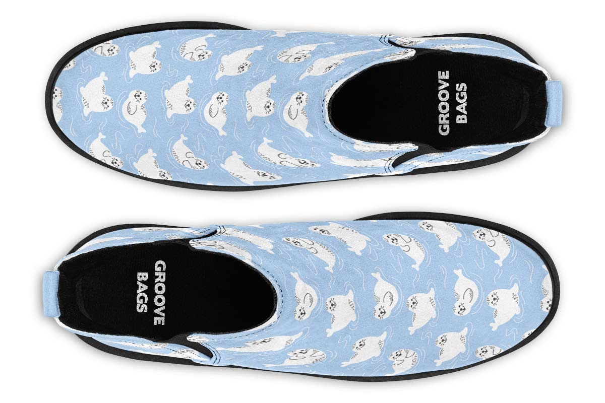 Seal Pattern Neat Vibe Boots