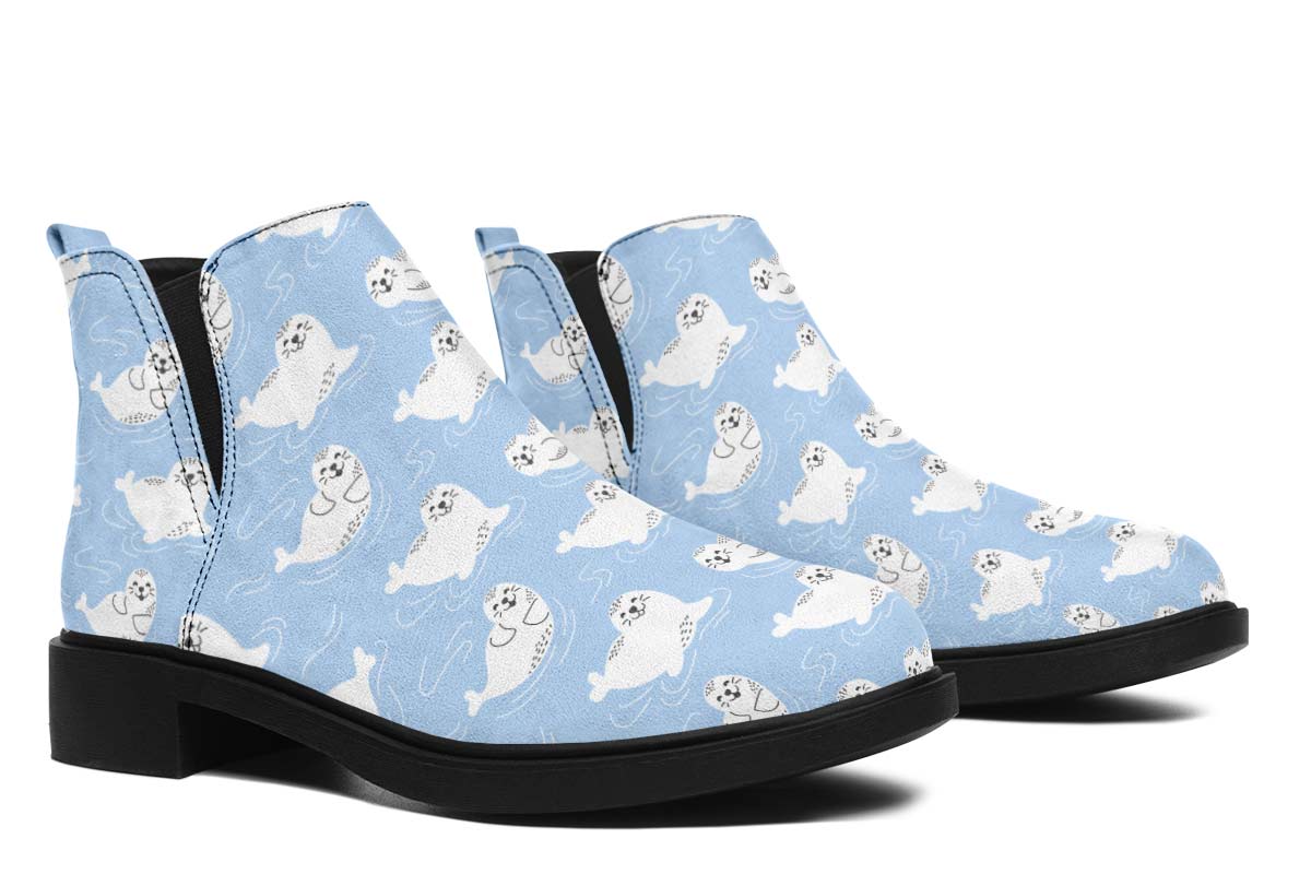 Seal Pattern Neat Vibe Boots