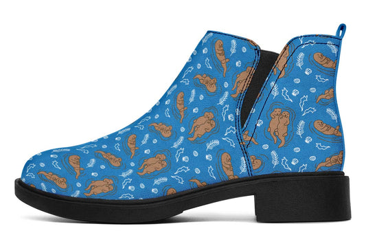 Swimming Sea Otters Neat Vibe Boots