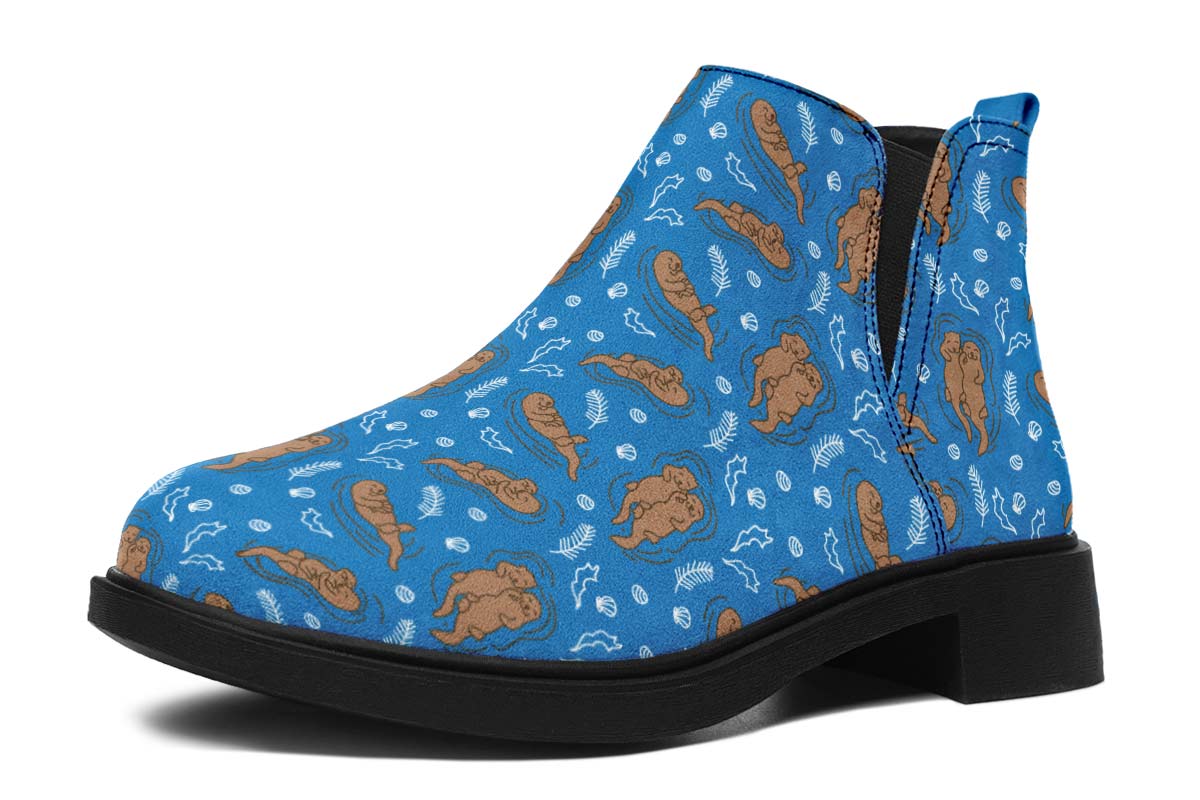 Swimming Sea Otters Neat Vibe Boots