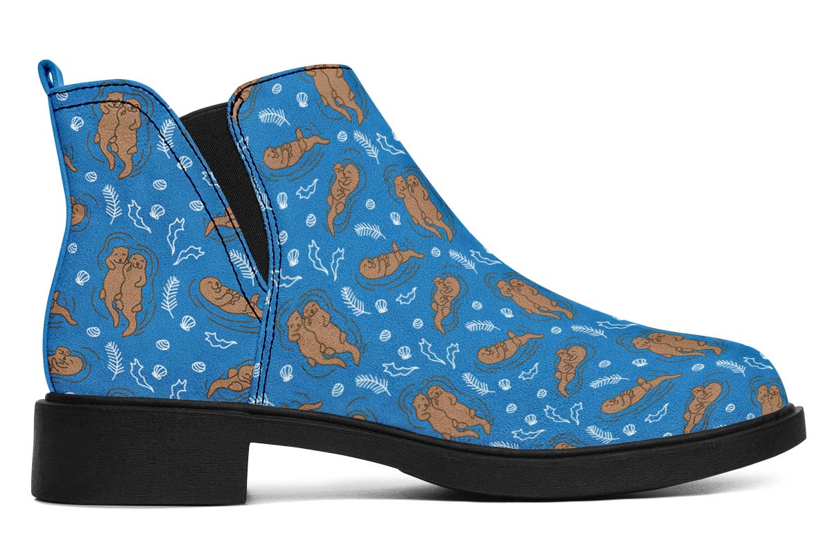Swimming Sea Otters Neat Vibe Boots