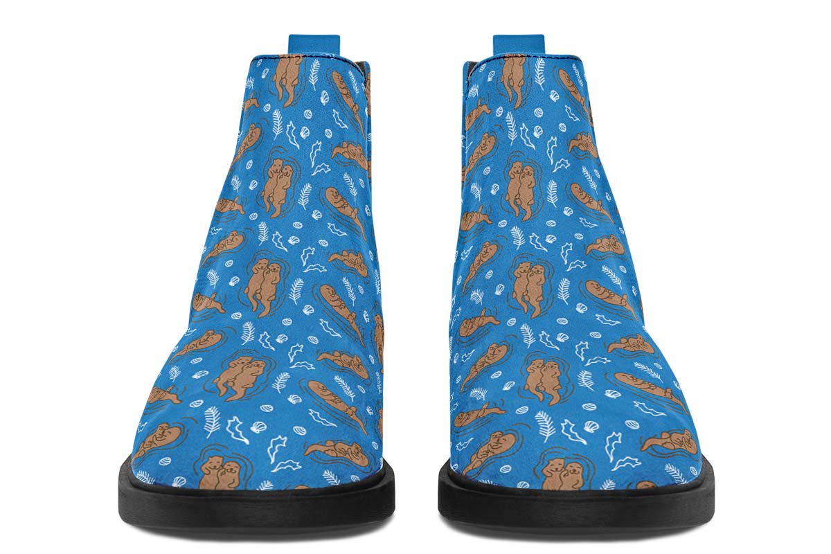 Swimming Sea Otters Neat Vibe Boots