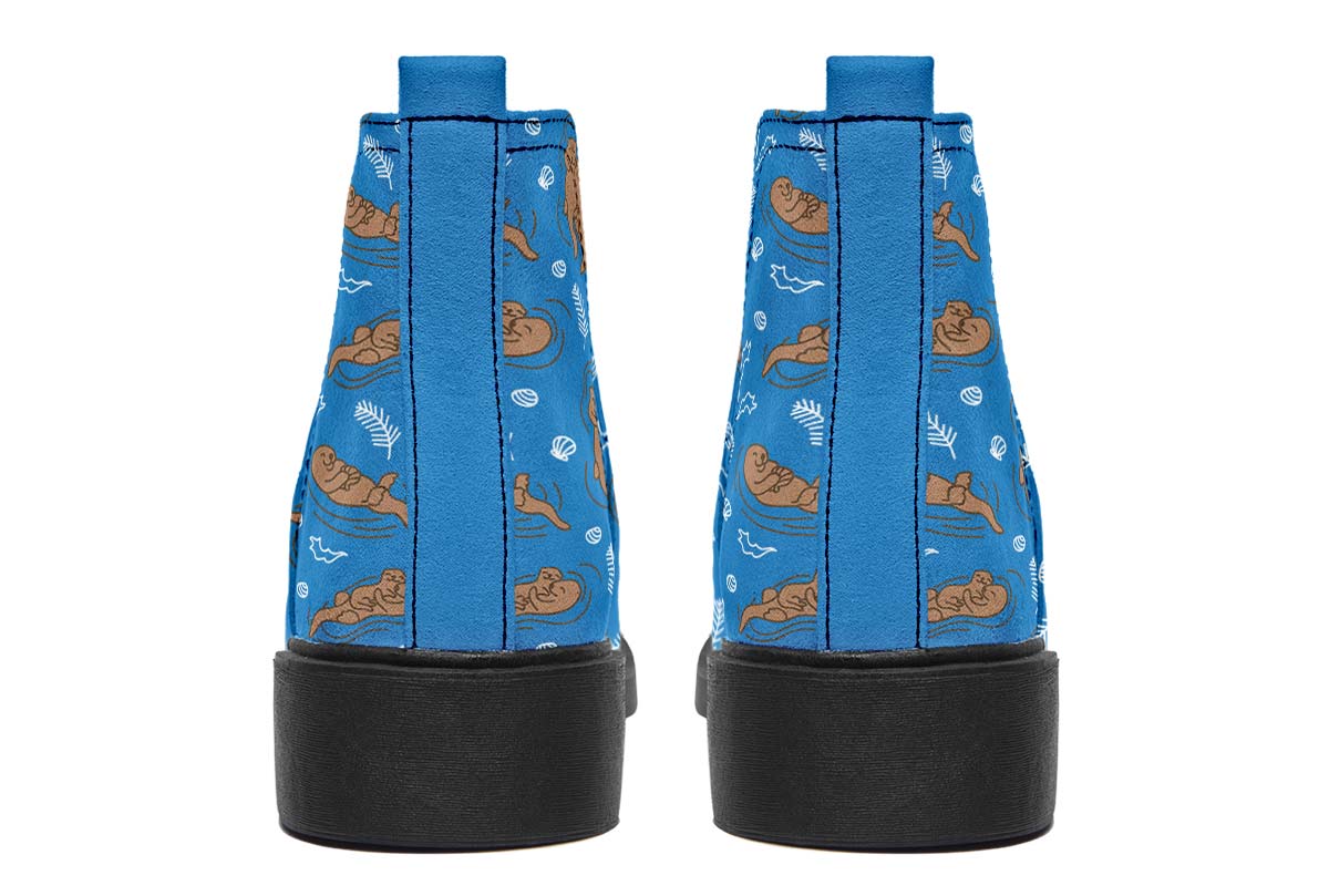 Swimming Sea Otters Neat Vibe Boots