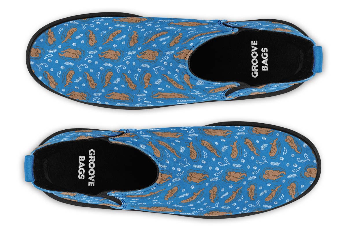 Swimming Sea Otters Neat Vibe Boots