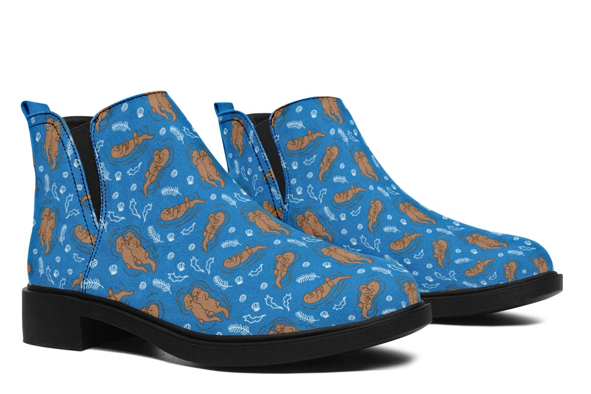 Swimming Sea Otters Neat Vibe Boots