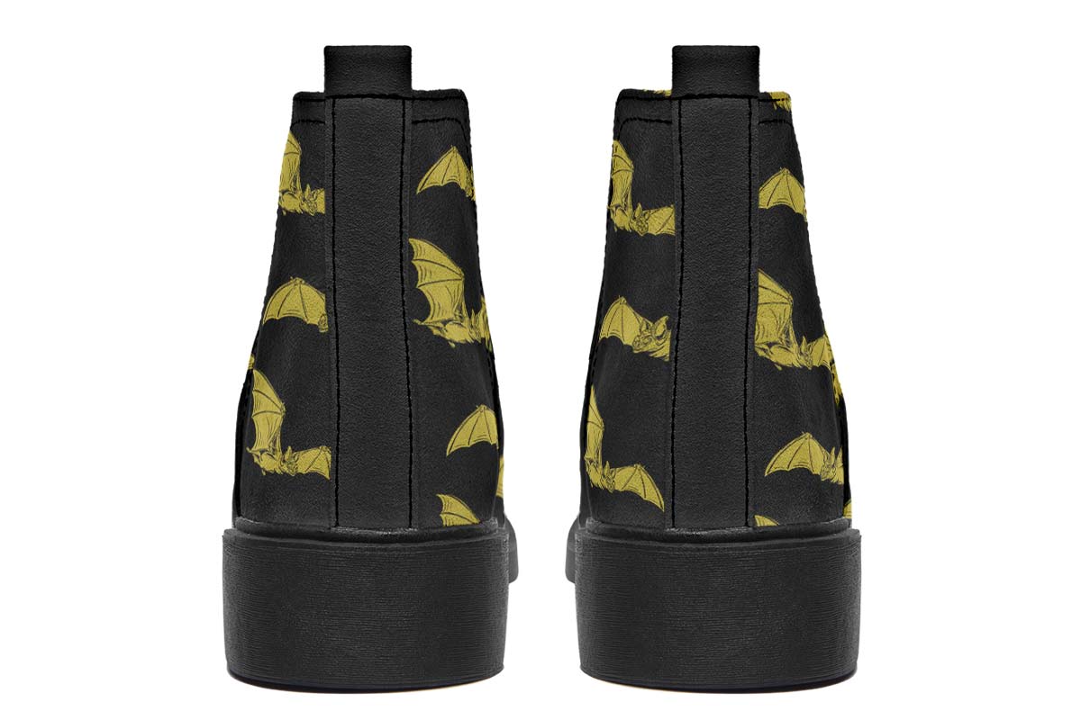 Vampire Bat Pattern Neat Vibe Boots