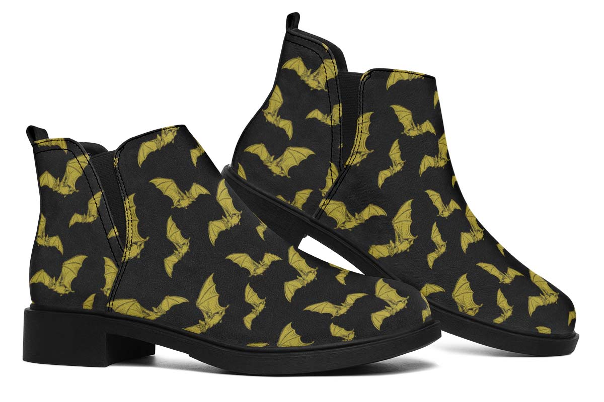 Vampire Bat Pattern Neat Vibe Boots