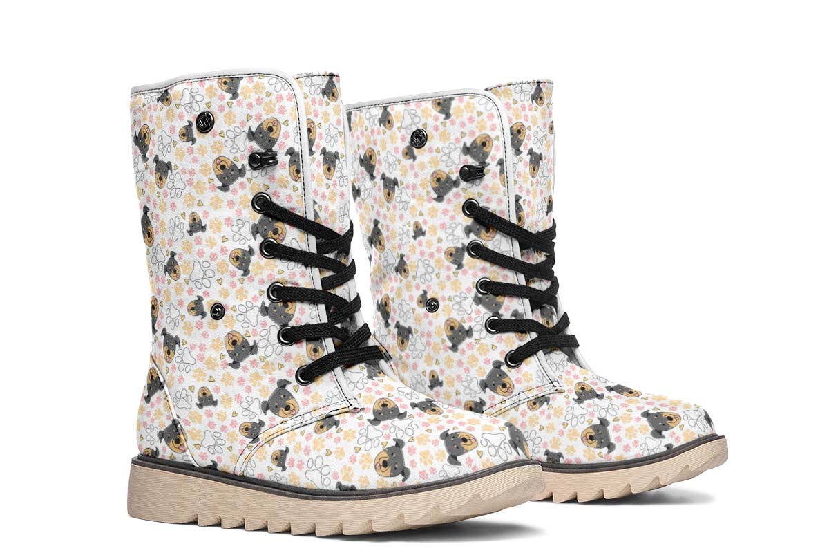 Beauceron Puppy Pattern Polar Vibe Boots