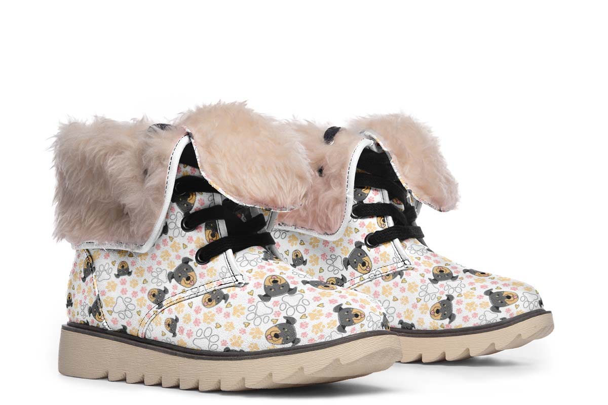 Beauceron Puppy Pattern Polar Vibe Boots