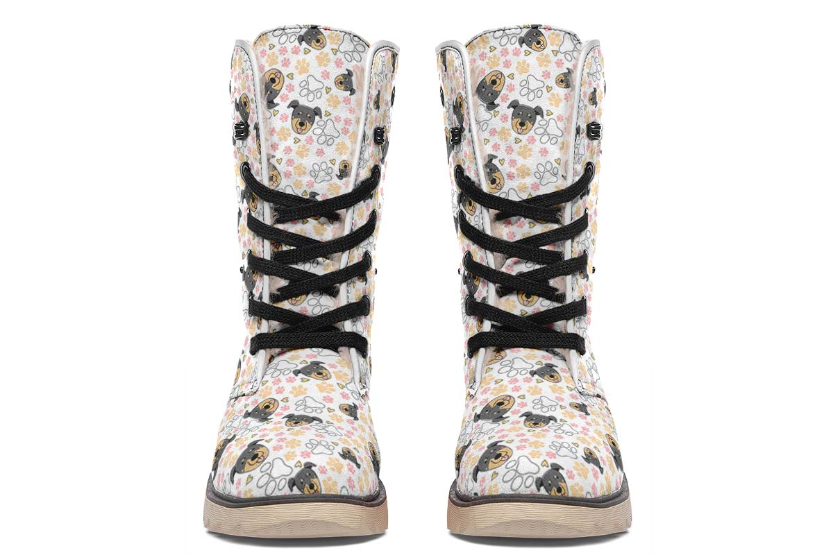 Beauceron Puppy Pattern Polar Vibe Boots