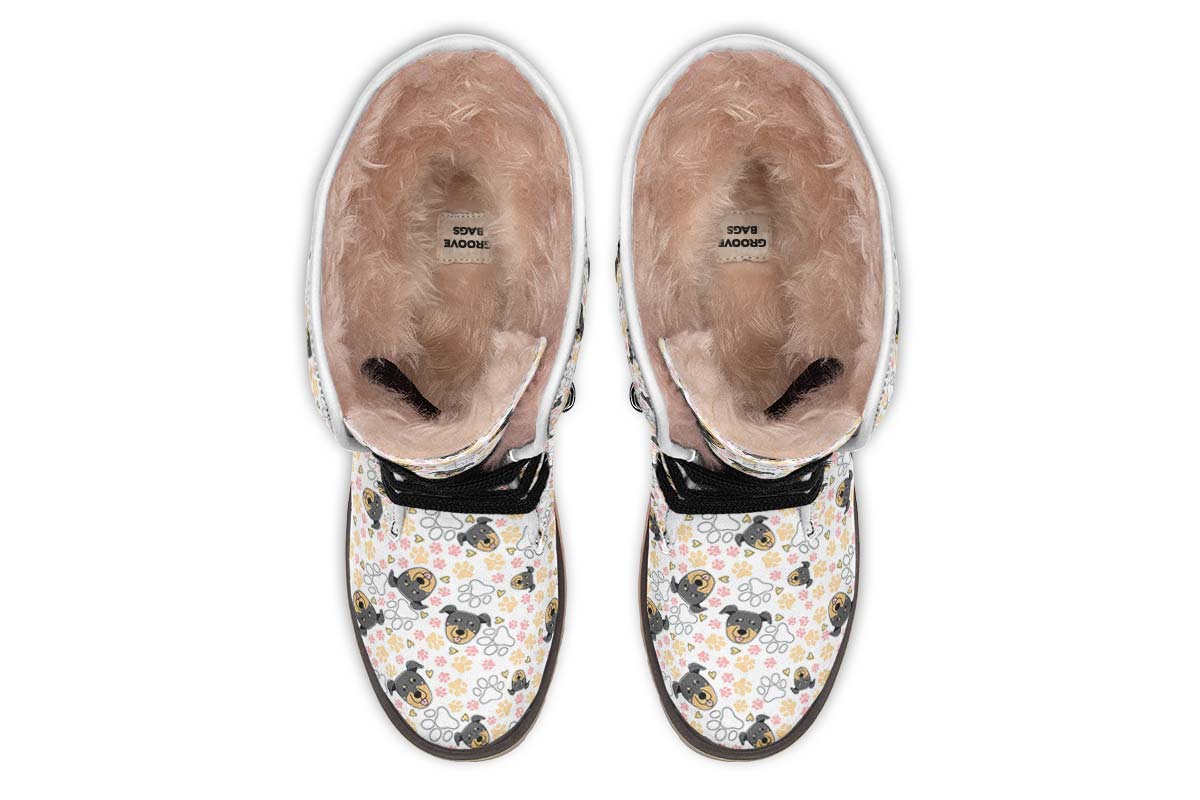 Beauceron Puppy Pattern Polar Vibe Boots