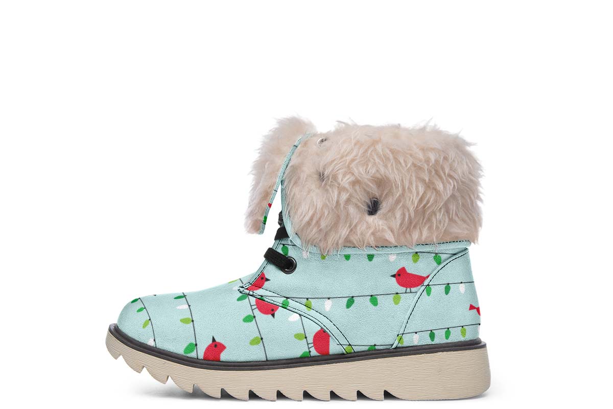 Birds On Christmas Lights Polar Vibe Boots
