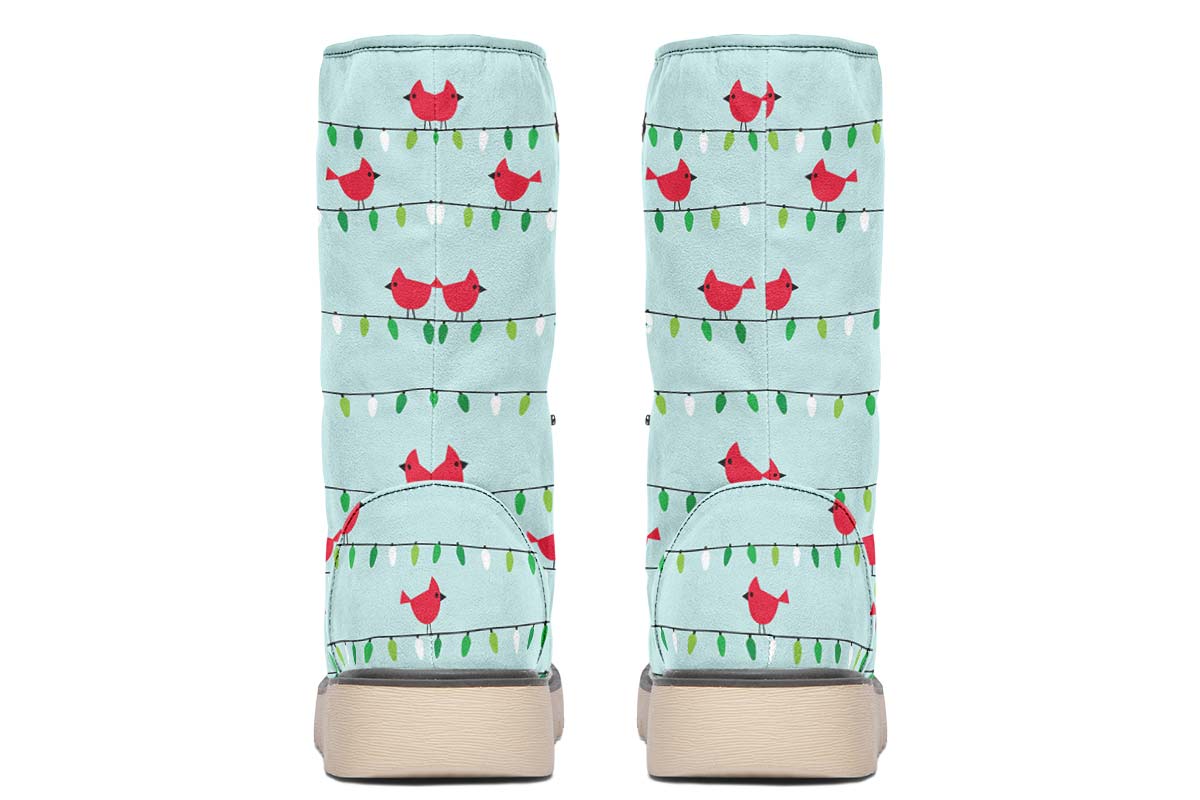 Birds On Christmas Lights Polar Vibe Boots