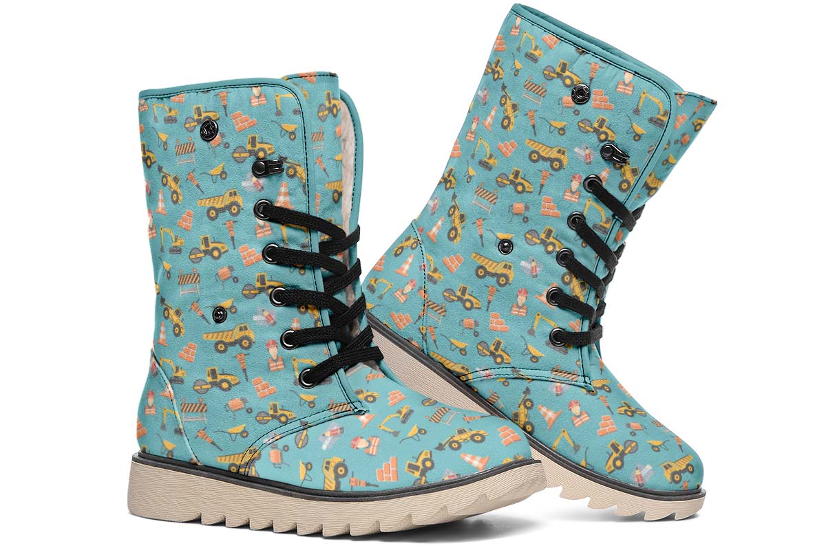 Construction Pattern Polar Vibe Boots