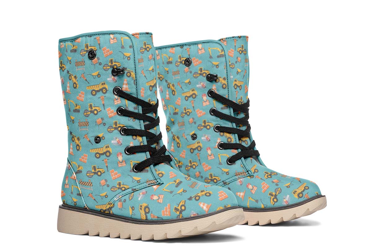 Construction Pattern Polar Vibe Boots