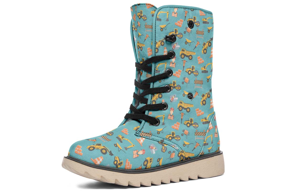 Construction Pattern Polar Vibe Boots