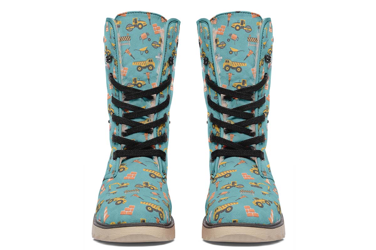 Construction Pattern Polar Vibe Boots