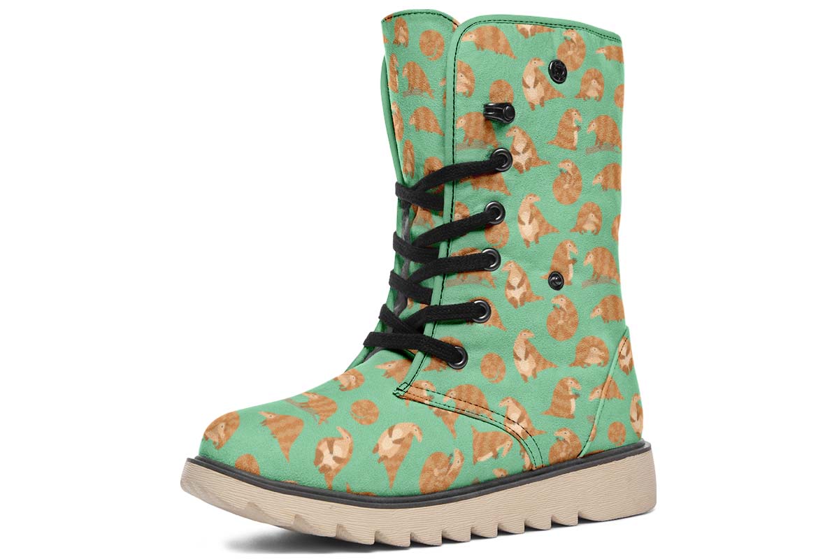 Cute Pangolin Pattern Polar Vibe Boots