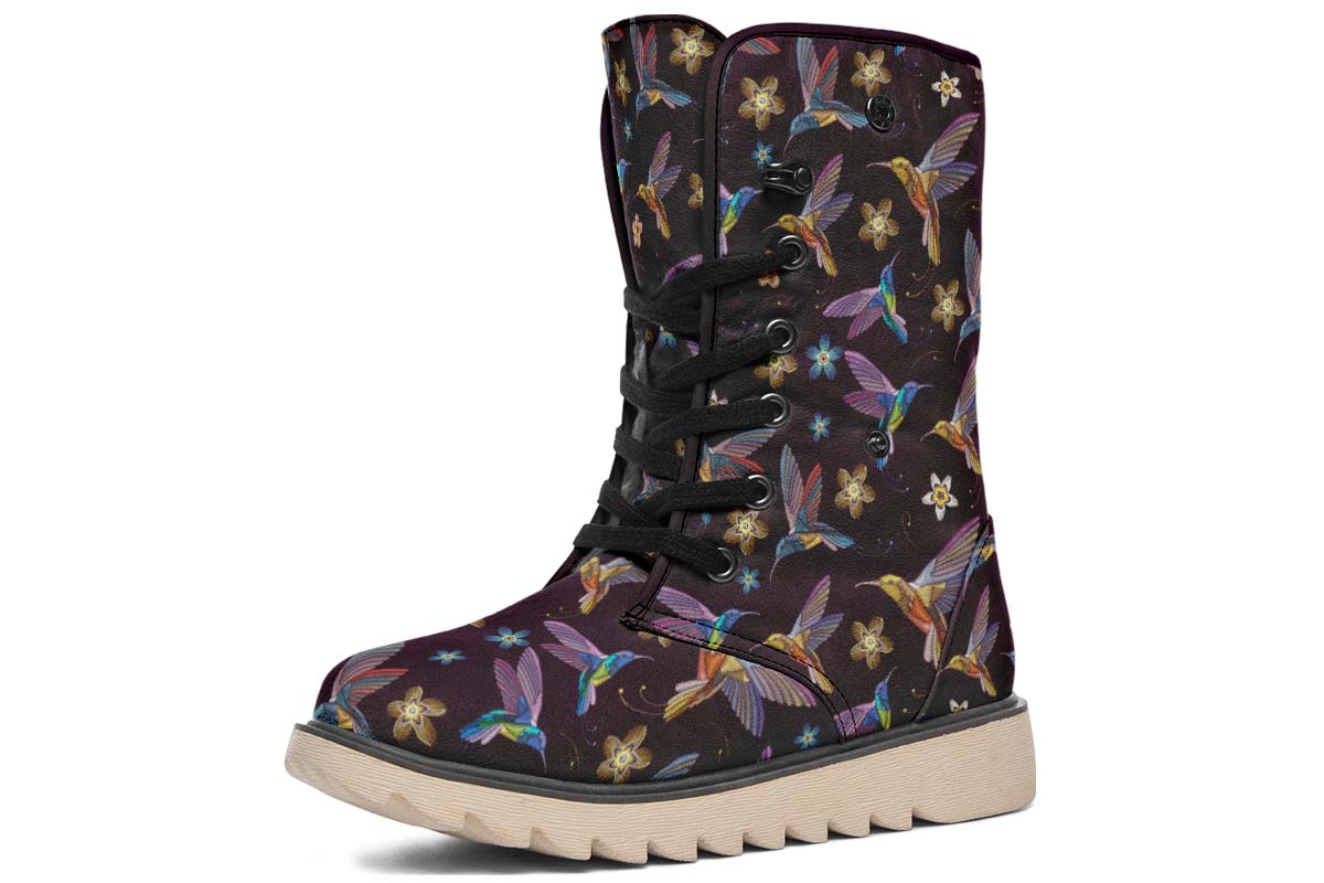 Embroidery Hummingbirds Polar Vibe Boots