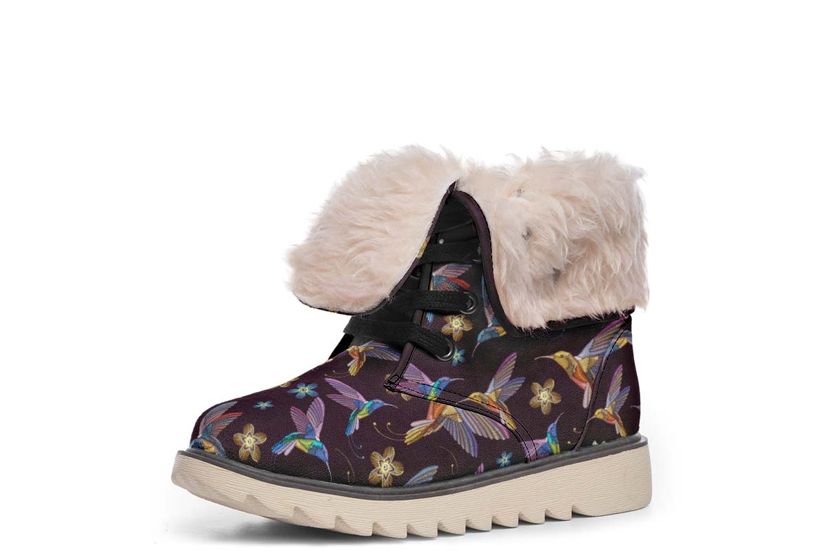 Embroidery Hummingbirds Polar Vibe Boots