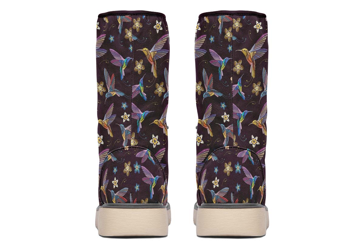 Embroidery Hummingbirds Polar Vibe Boots