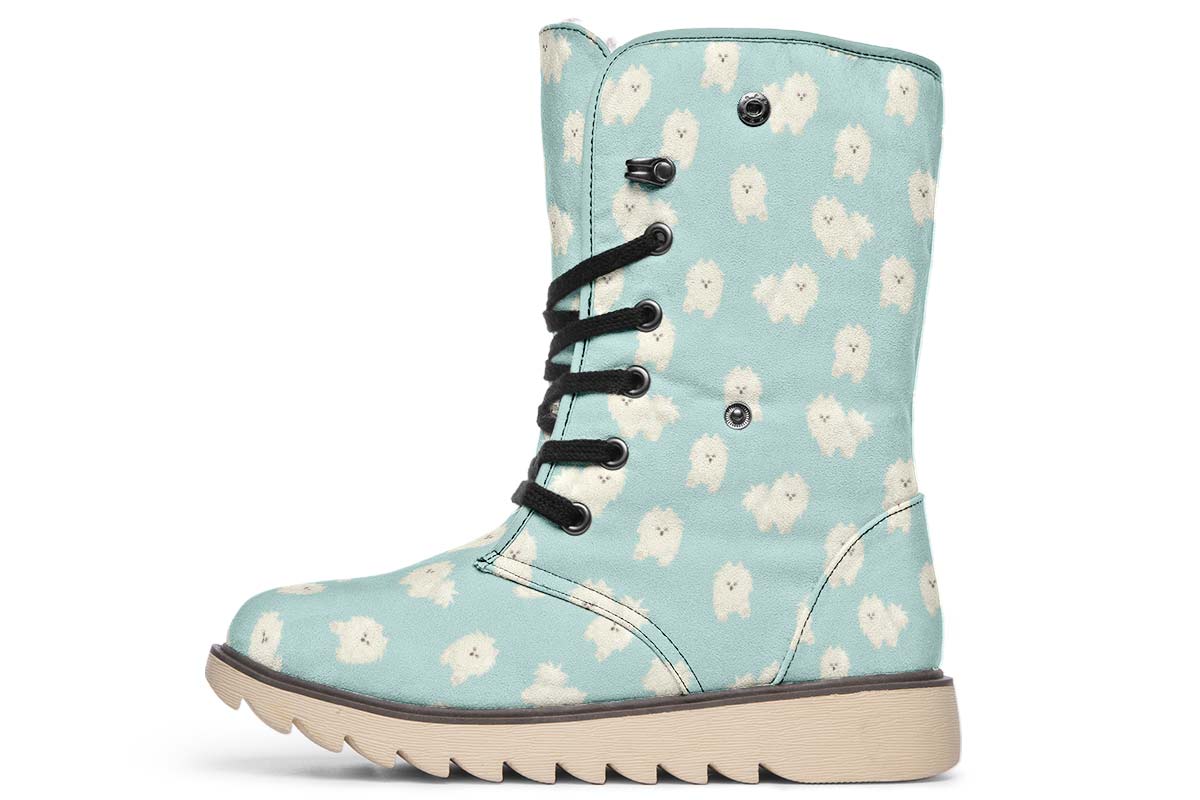 Fluffy American Eskimo Polar Vibe Boots