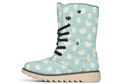 Fluffy American Eskimo Polar Vibe Boots