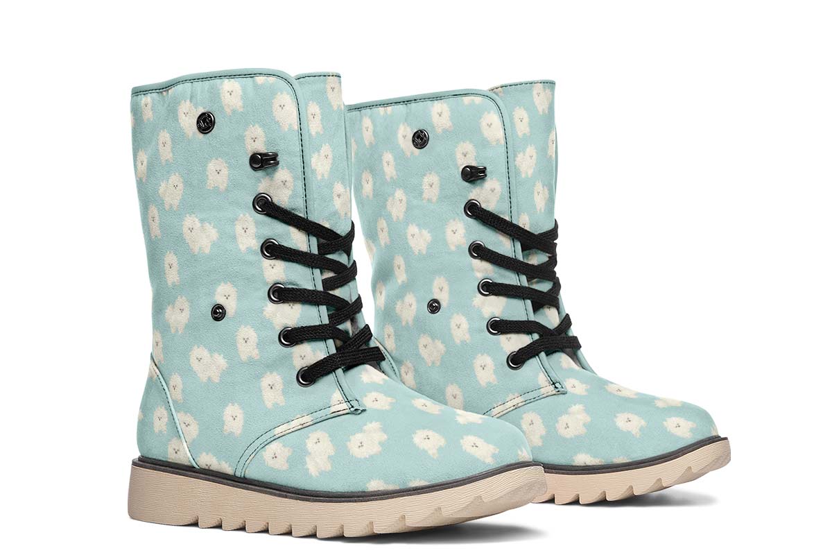 Fluffy American Eskimo Polar Vibe Boots