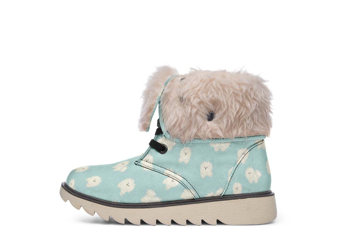 Fluffy American Eskimo Polar Vibe Boots