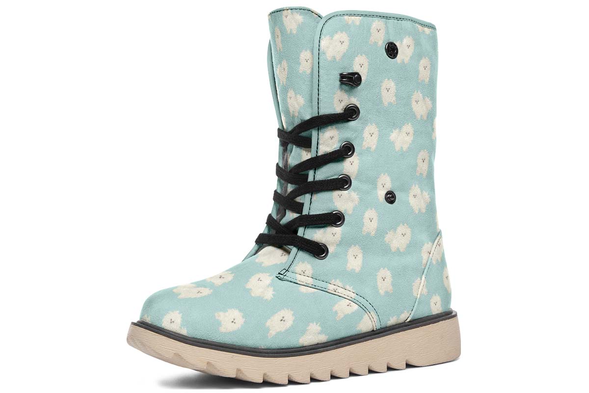 Fluffy American Eskimo Polar Vibe Boots