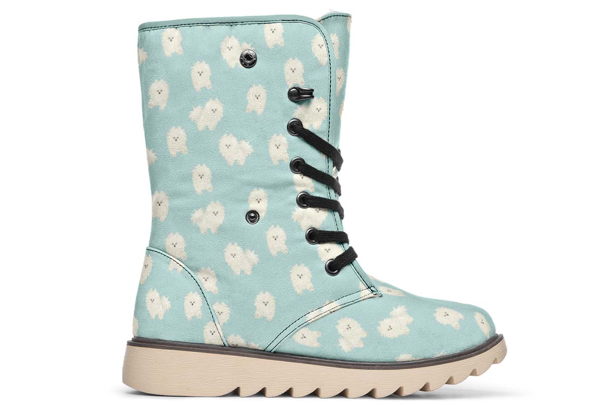 Fluffy American Eskimo Polar Vibe Boots