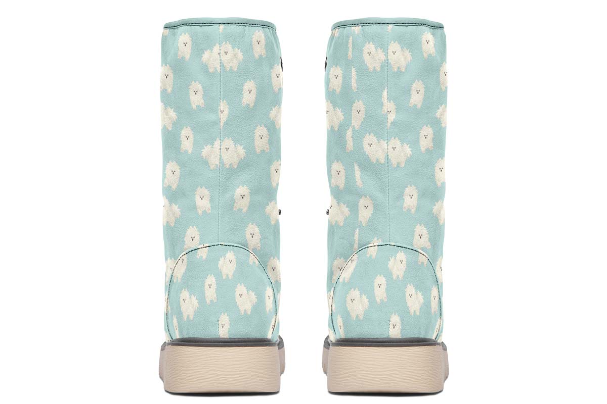 Fluffy American Eskimo Polar Vibe Boots