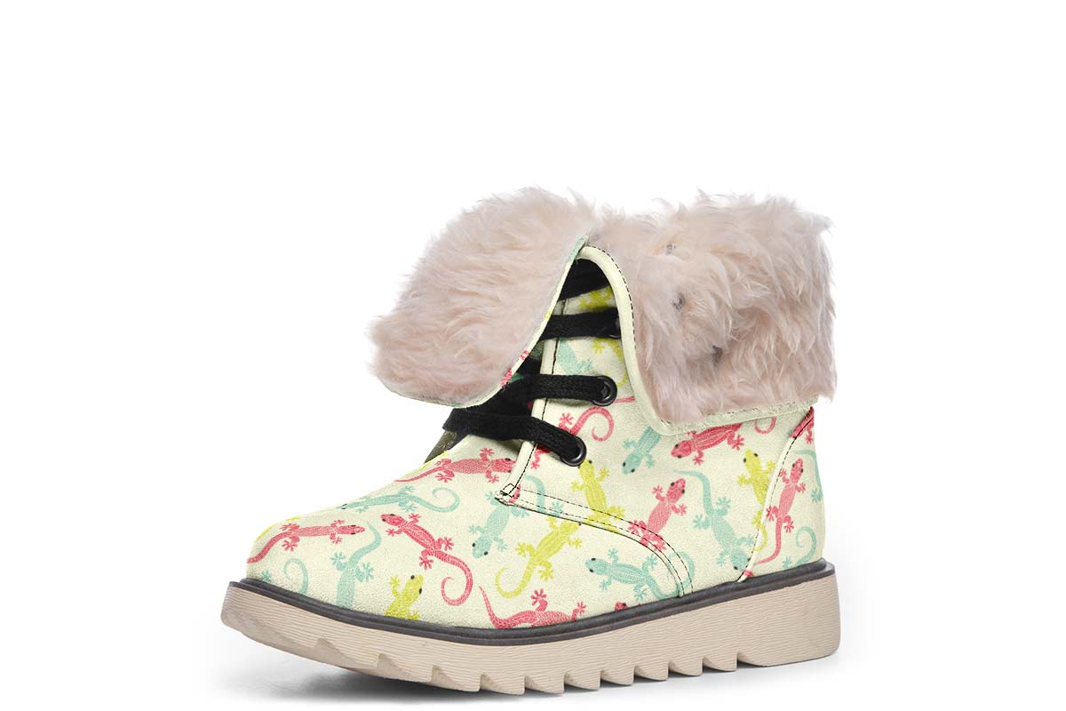 Lizard Pattern Polar Vibe Boots