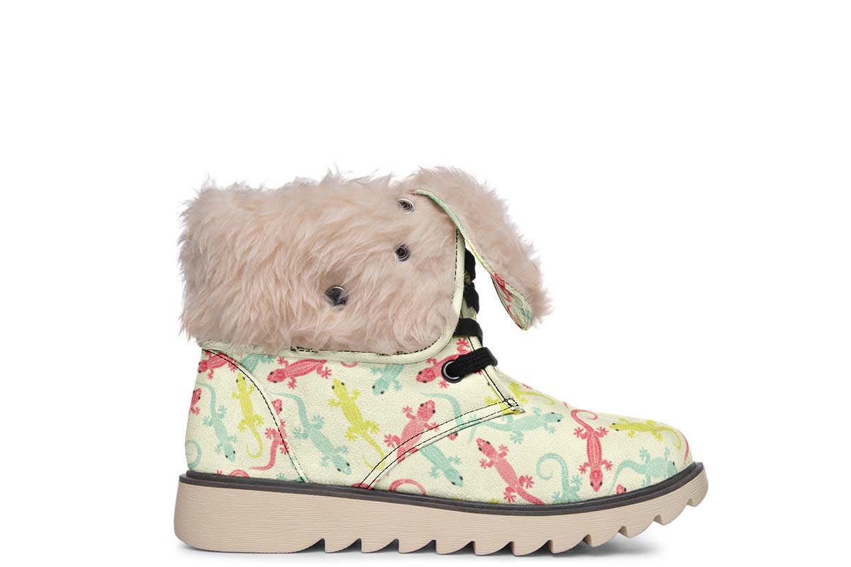Lizard Pattern Polar Vibe Boots