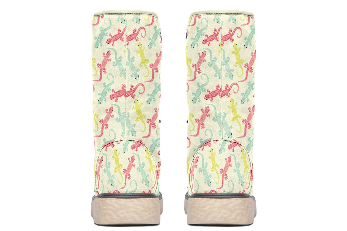 Lizard Pattern Polar Vibe Boots
