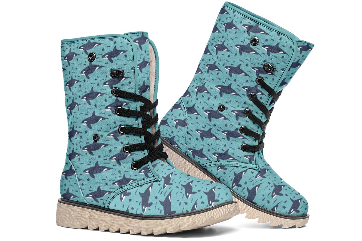 Orca Pattern Polar Vibe Boots