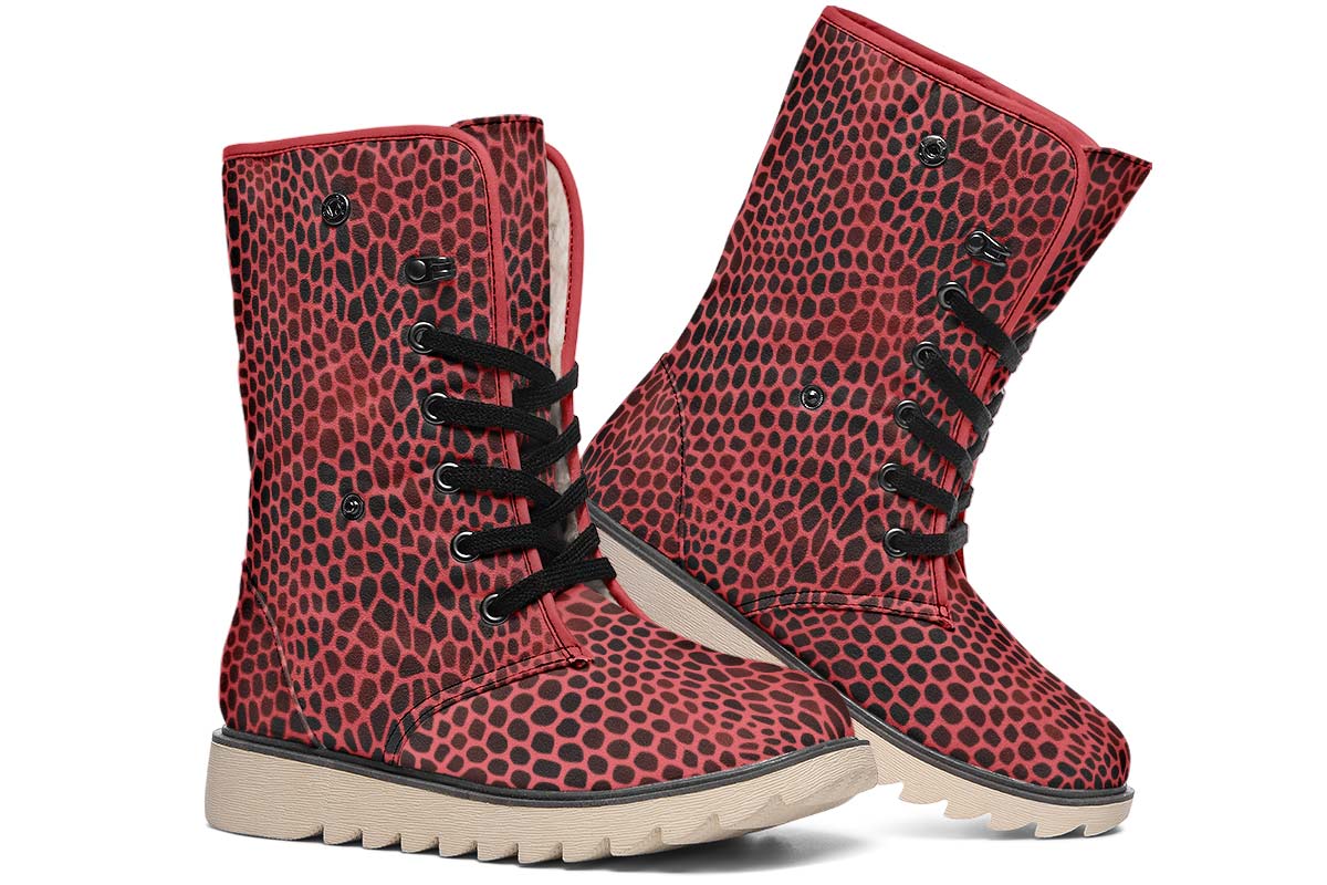 Pink Reptile Design Polar Vibe Boots