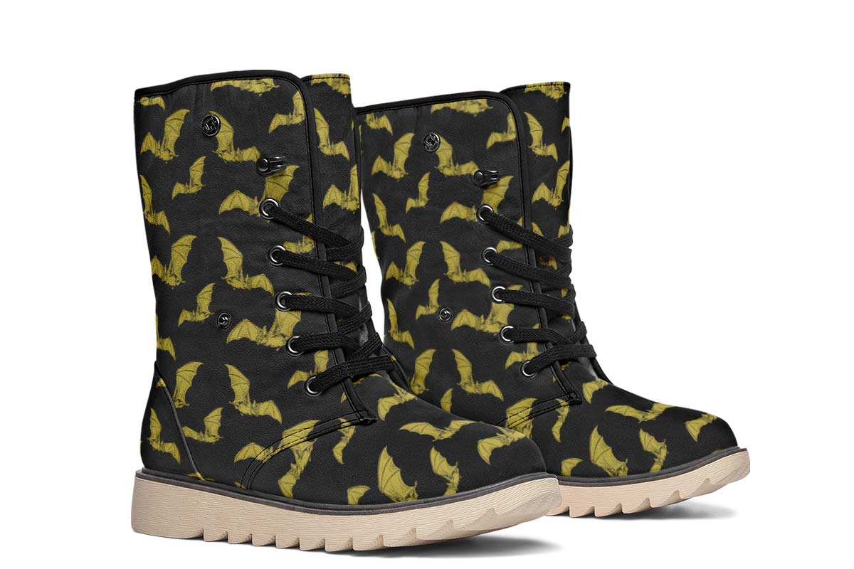 Vampire Bat Pattern Polar Vibe Boots