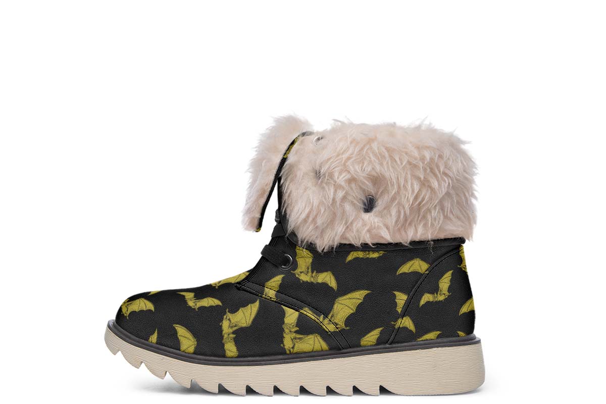Vampire Bat Pattern Polar Vibe Boots