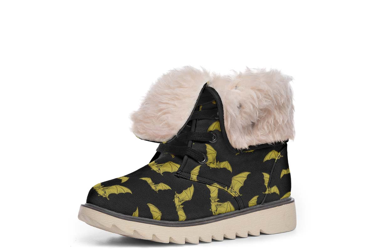 Vampire Bat Pattern Polar Vibe Boots