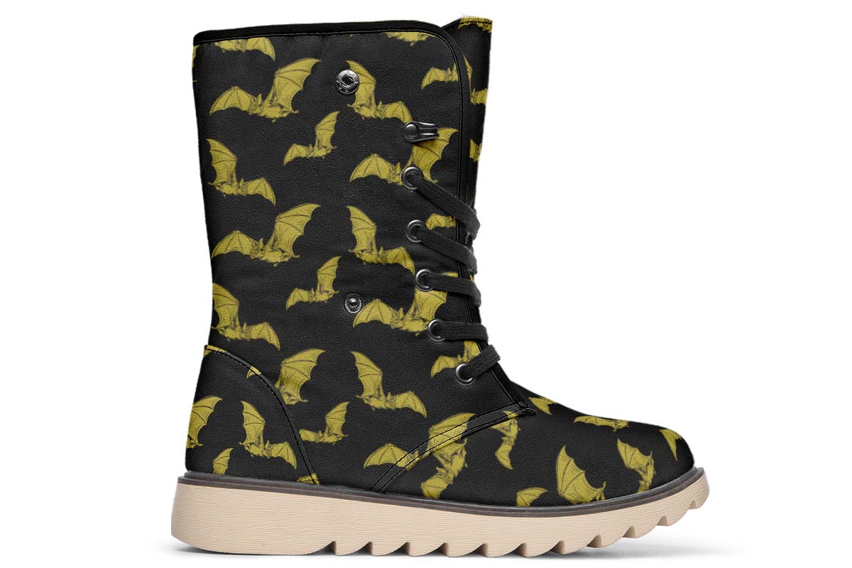 Vampire Bat Pattern Polar Vibe Boots