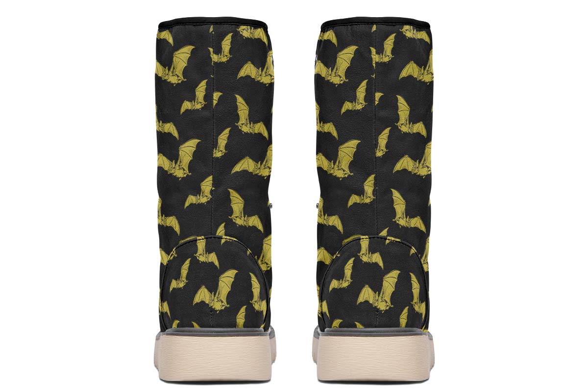 Vampire Bat Pattern Polar Vibe Boots