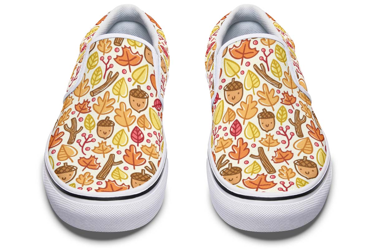 Adorable Autumn Pattern Slip-On Shoes