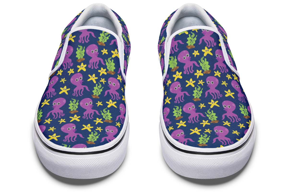 Adorable Octopus Pattern Slip-On Shoes