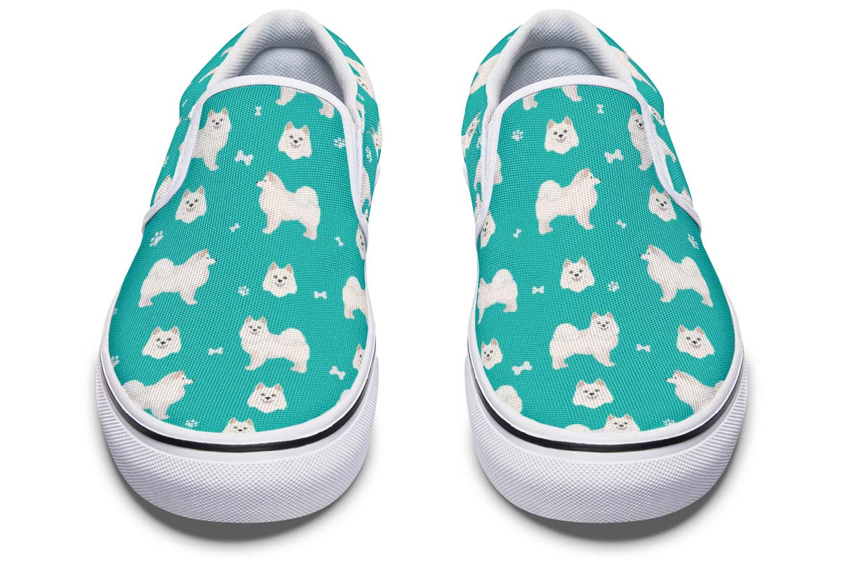 American Eskimo Pattern Slip-On Shoes