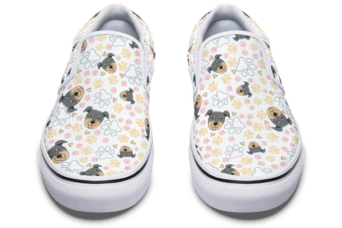 Beauceron Puppy Pattern Slip-On Shoes