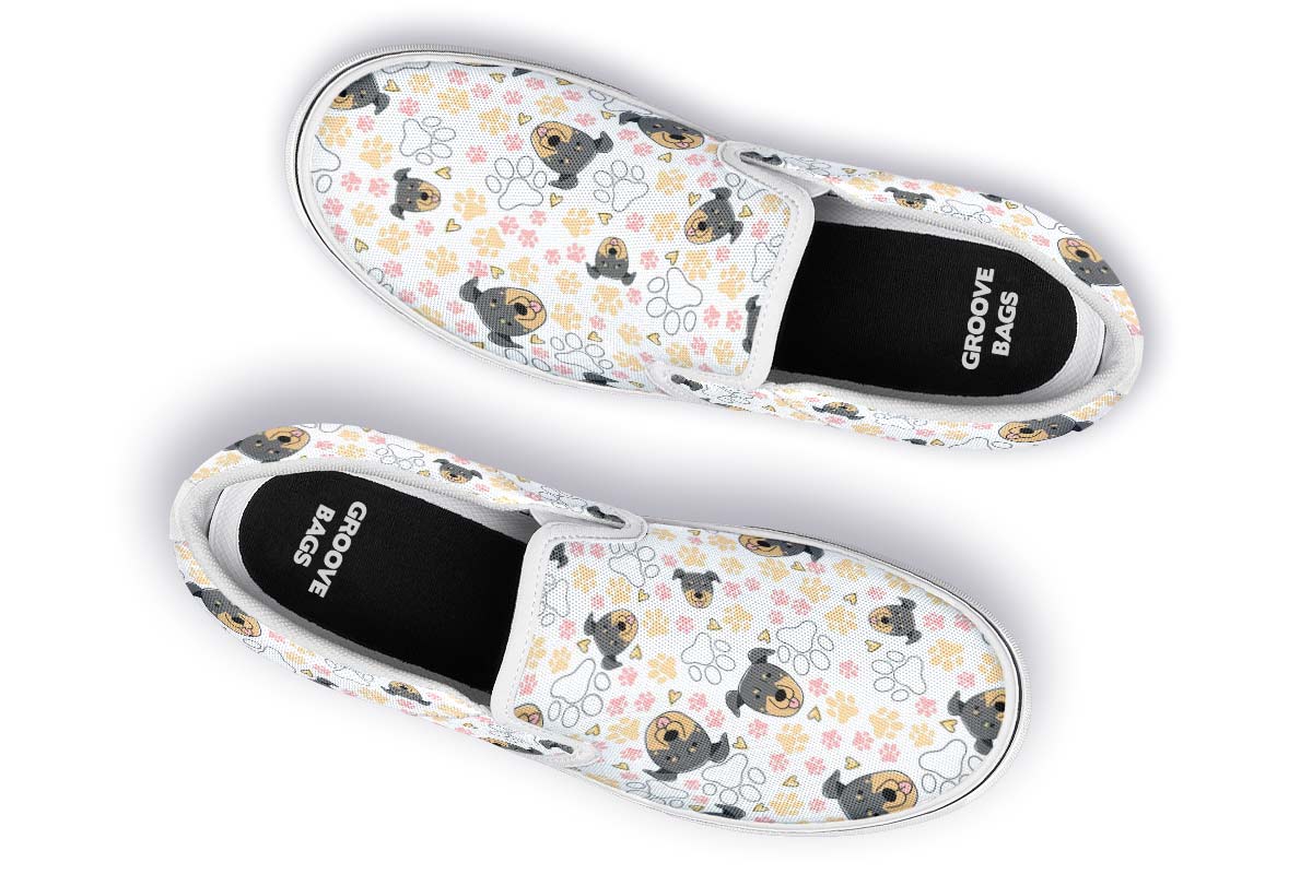 Beauceron Puppy Pattern Slip-On Shoes
